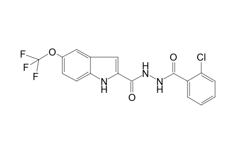 Indole-2-carbohydrazide, 5-trifluoromethoxy-N2-(2-chlorobenzoyl)-