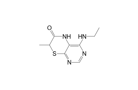 5H-Pyrimido[4,5-b][1,4]thiazin-6(7H)-one, 4-(ethylamino)-7-methyl-