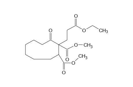 1,2-Dicarboxy-9-oxocyclononanepropionic acid, 1,2-dimethyl ethyl ester