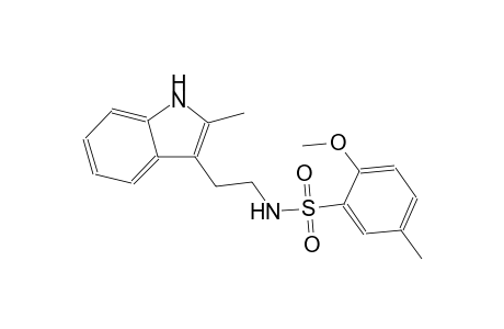 benzenesulfonamide, 2-methoxy-5-methyl-N-[2-(2-methyl-1H-indol-3-yl)ethyl]-