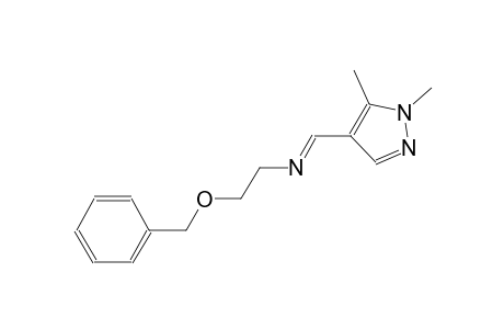 N-[(E)-2-(benzyloxy)ethyl]-N-[(E)-(1,5-dimethyl-1H-pyrazol-4-yl)methylidene]amine