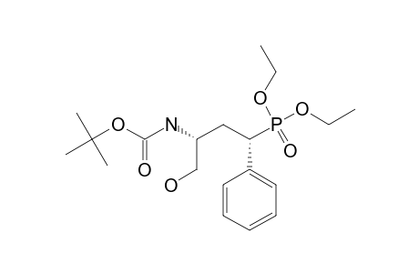 (1S,3S)-(3-(N-TERT.-BUTOXYCARBONYL)-AMINO-4-HYDROXY-1-PHENYLBUTYL)-PHOSPHONIC-ACID-DIETHYLESTER