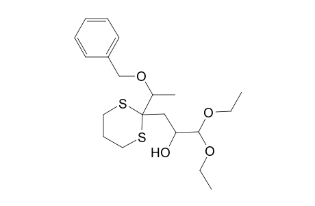 3-{2-[1-(Benzyloxy)ethyl]-1,3-dithian-2-yl}-1,1-diethoxypropan-2-ol