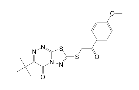 3-tert-butyl-7-{[2-(4-methoxyphenyl)-2-oxoethyl]sulfanyl}-4H-[1,3,4]thiadiazolo[2,3-c][1,2,4]triazin-4-one