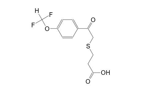 propanoic acid, 3-[[2-[4-(difluoromethoxy)phenyl]-2-oxoethyl]thio]-