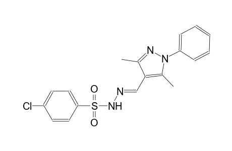 4-chloro-N'-[(E)-(3,5-dimethyl-1-phenyl-1H-pyrazol-4-yl)methylidene]benzenesulfonohydrazide