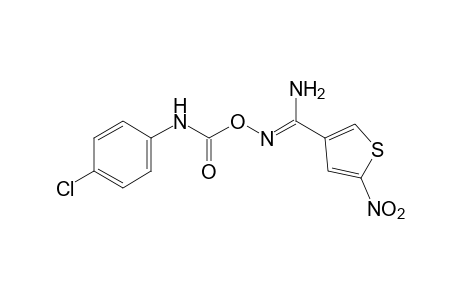 O-[(p-chlorophenyl)carbamoyl]-5-nitro-3-thiophenecarboxamidoxime