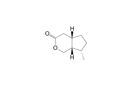 Cyclopenta[c]pyran-3(1H)-one, 4,4a.beta.,5,6,7,7a.beta.-hexahydro-7.alpha.-methyl-, (.+-.)-