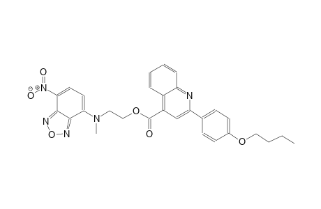 2-[methyl(7-nitro-2,1,3-benzoxadiazol-4-yl)amino]ethyl 2-(4-butoxyphenyl)-4-quinolinecarboxylate