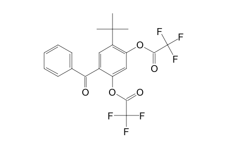 5-Tert-butyl-2,4-dihydroxybenzophenone, bis(trifluoroacetate)