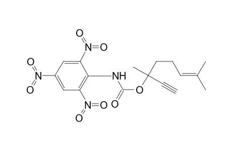 (2,4,6-trinitro-phenyl)-carbamic acid 1-ethynyl-1,5-dimethyl-hex-4-enyl ester