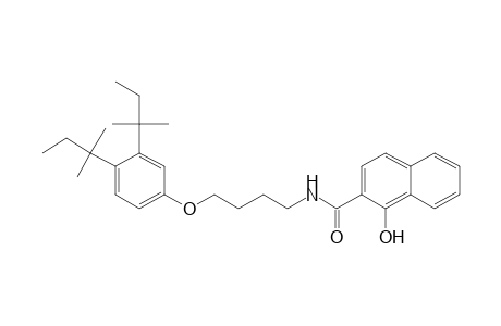 2-Naphthalenecarboxamide, N-[4-[3,4-bis(1,1-dimethylpropyl)phenoxy]butyl]-1-hydroxy-