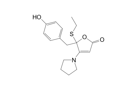 5-Hydroxybenzyl-5-ethylthio-4-(pyrrolidin-1-yl)furan-2(5H)-one isomer