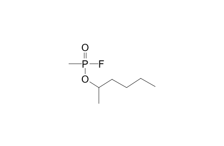 1-Methylpentyl methylphosphonofluoridoate