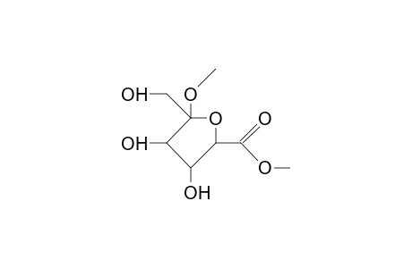 2-O-Methyl.alpha.-D-xylofuranose-5-hexulosonic acid, methyl ester