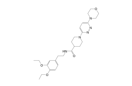 4-piperidinecarboxamide, N-[2-(3,4-diethoxyphenyl)ethyl]-1-[6-(4-morpholinyl)-3-pyridazinyl]-