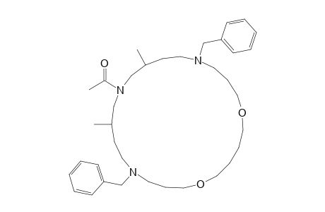 10-Acetyl-5,15-dibenzyl-8,12-dimethyl-1,19-dioxa-5,10,15-triazacyclotricosane