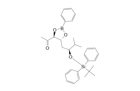 (SYN)-1-[(4S,5R)-5-[(S)-2-(TERT.-BUTYLDIPHENYLSILYLOXY)-3-METHYLBUTYL]-2-PHENYL-1,3,2-DIOXABOROLAN-4-YL]-ETHANONE;MAJOR-DIASTEREOMER
