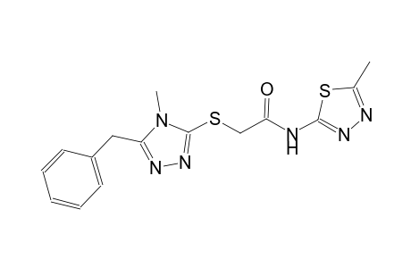 acetamide, 2-[[4-methyl-5-(phenylmethyl)-4H-1,2,4-triazol-3-yl]thio]-N-(5-methyl-1,3,4-thiadiazol-2-yl)-