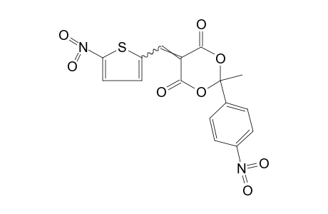 2-METHYL-2-(p-NITROPHENYL)-5-(5-NITRO-2-THENYLIDENE)-m-DIOXANE-4,6-DIONE