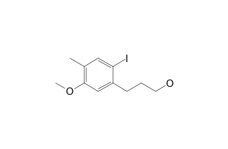 3-(2-Iodanyl-5-methoxy-4-methyl-phenyl)propan-1-ol