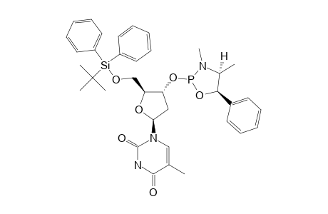 5'-O-(TERT.-BUTYLDIPHENYLSILYL)-3'-O-[(2R,4S,5R)-3,4-DIMETHYL-5-PHENYL-1,3,2-OXAZAPHOSPHOLIDIN-2-YL]-THYMIDINE