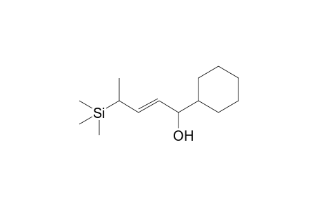 (E)-1-cyclohexyl-4-trimethylsilyl-2-penten-1-ol