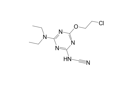 4-(2-Chloroethoxy)-6-(diethylamino)-1,3,5-triazin-2-ylcyanamide