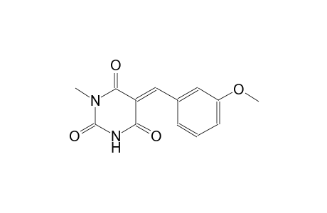 2,4,6(1H,3H,5H)-pyrimidinetrione, 5-[(3-methoxyphenyl)methylene]-1-methyl-, (5E)-