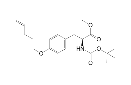 O-Pent-4-enyl-N-tert-butoxycarbonyl-L-tyrosine methyl ester