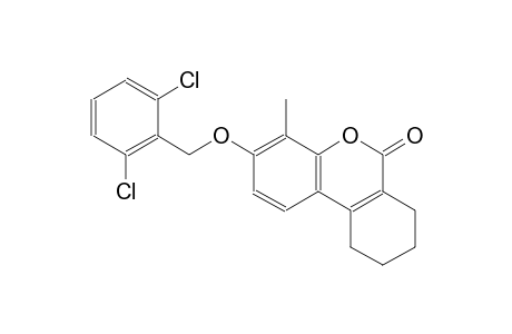 6H-Dibenzo[b,d]pyran-6-one, 3-[(2,6-dichlorophenyl)methoxy]-7,8,9,10-tetrahydro-4-methyl-