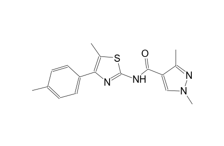 1,3-dimethyl-N-[5-methyl-4-(4-methylphenyl)-1,3-thiazol-2-yl]-1H-pyrazole-4-carboxamide