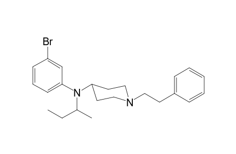 N-(3-Bromophenyl)-N-(butan-2-yl)-1-(2-phenylethyl)piperidin-4-amine