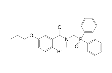 2-Bromanyl-N-(diphenylphosphorylmethyl)-N-methyl-5-propoxy-benzamide