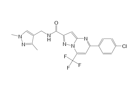 5-(4-chlorophenyl)-N-[(1,3-dimethyl-1H-pyrazol-4-yl)methyl]-7-(trifluoromethyl)pyrazolo[1,5-a]pyrimidine-2-carboxamide