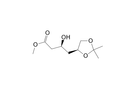 (3S)-4-[(4S)-2,2-dimethyl-1,3-dioxolan-4-yl]-3-hydroxy-butyric acid methyl ester
