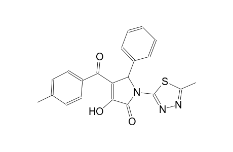 2H-pyrrol-2-one, 1,5-dihydro-3-hydroxy-4-(4-methylbenzoyl)-1-(5-methyl-1,3,4-thiadiazol-2-yl)-5-phenyl-