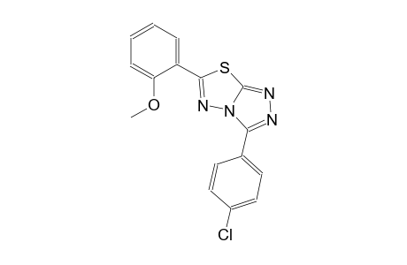 3-(4-chlorophenyl)-6-(2-methoxyphenyl)[1,2,4]triazolo[3,4-b][1,3,4]thiadiazole