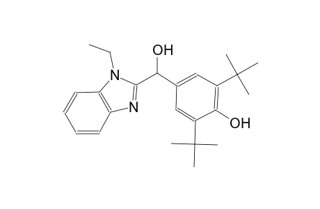 2,6-ditert-butyl-4-[(1-ethyl-1H-benzimidazol-2-yl)(hydroxy)methyl]phenol