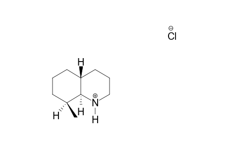 trans-DECAHYDRO-8beta-METHYLQUINOLINE, HYDROCHLORIDE
