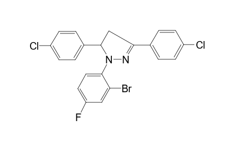 1-(2-bromo-4-fluoro-phenyl)-3,5-bis(4-chlorophenyl)-2-pyrazoline