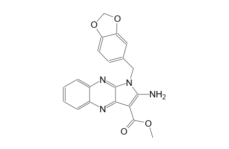 1H-pyrrolo[2,3-b]quinoxaline-3-carboxylic acid, 2-amino-1-(1,3-benzodioxol-5-ylmethyl)-, methyl ester
