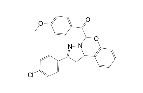 [2-(4-chlorophenyl)-1,10b-dihydropyrazolo[1,5-c][1,3]benzoxazin-5-yl](4-methoxyphenyl)methanone