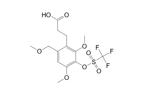 3-(Carboxyethyl)-2,6-dimethoxy-4-(methoxymethyl)phenyl Trifluoromethanesulfonate