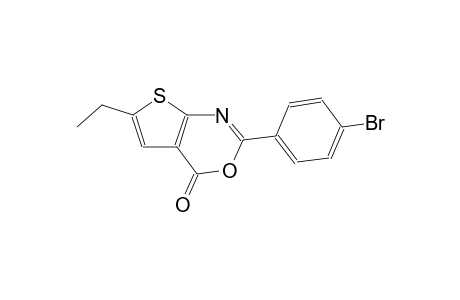 4H-thieno[2,3-d][1,3]oxazin-4-one, 2-(4-bromophenyl)-6-ethyl-
