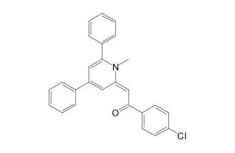 (2E)-1-(4-chlorophenyl)-2-(1-methyl-4,6-diphenyl-2-pyridinylidene)ethanone