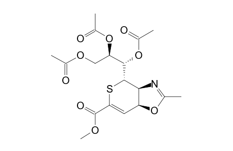 7,8,9-TRI-O-ACETYL-2,6-ANHYDRO-3,4,5-TRIDEOXY-2'-METHYL-6-THIO-(METHYL-D-GLYCERO-D-TALO-NON-2-ENONATO)-[5.4-D]-OXAZOLE