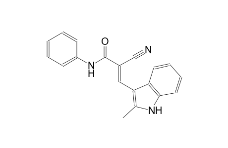 (2E)-2-cyano-3-(2-methyl-1H-indol-3-yl)-N-phenyl-2-propenamide