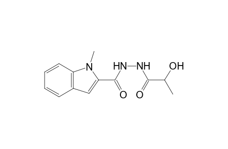 1-Methyl-N'-(2-oxidanylpropanoyl)indole-2-carbohydrazide