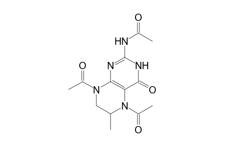 Acetamide, N-(5,8-diacetyl-1,4,5,6,7,8-hexahydro-6-methyl-4-oxo-2-pteridinyl)-